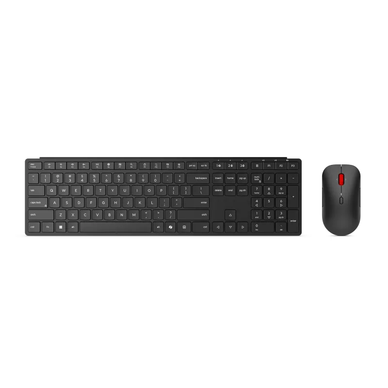 Lenovo | Multi-Mode Pro 6000 | Tastatur-Maus-Set | Kabellos | Maus inklusive | Estnisch | Bluetooth | Eclipse Schwarz