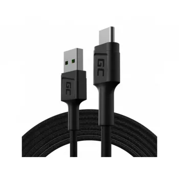 USB-Kabel Grün Cell KABGC22 USB 2.0 1,2 m USB A USB C Schwarz