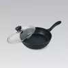 Maestro MR-1205-28 Bratpfanne mit Deckel, 28 cm, schwarz