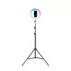 Havit ST7026 Stativ mit RGB-Lichtring schwarz 3 Beine max. Höhe 2,1 m