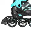 Nils Extreme NH18190 2IN1 Skates SCHWARZ/BLAU GR. M (34-38) Mit austauschbaren Hockeyskates