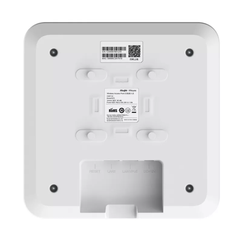 Ruijie Networks RG-RAP2260(G) Wireless Access Point 1201 Mbit/s Weiß Power over Ethernet (PoE)