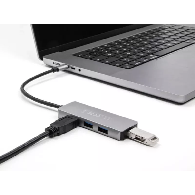 DeLOCK 63173 USB Hub Type-C 5000 Mbit/s Schwarz