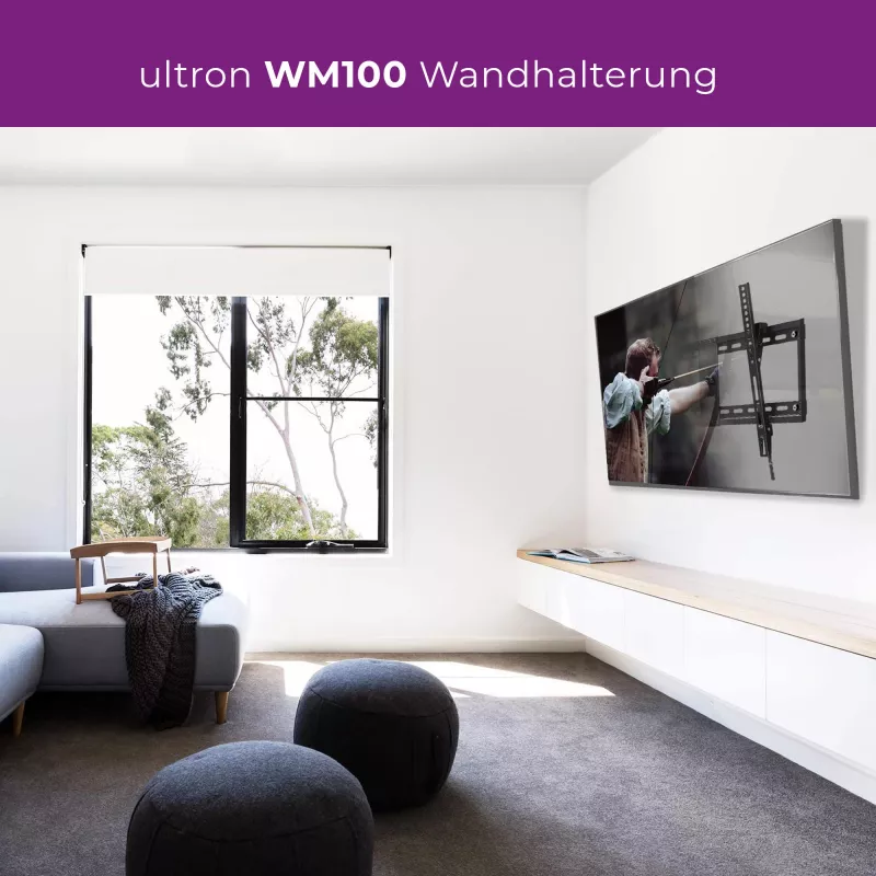 Wandhalterung Ultron WM100 142,2 cm (56 Zoll) Schwarz