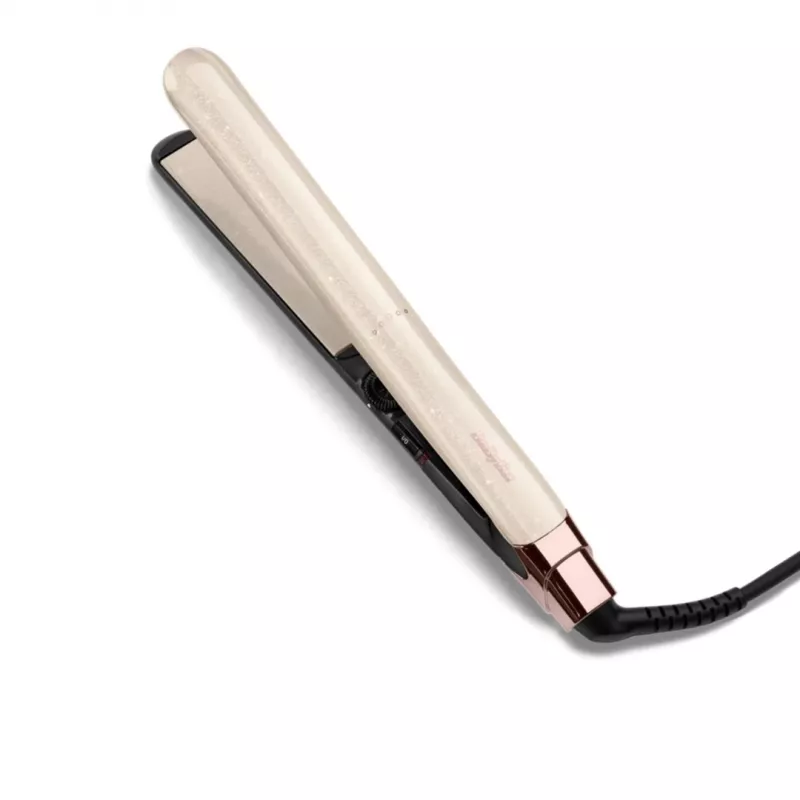 Glätteisen BABYLISS ST914PE — Keramik-/Titanplatten, 13 Heizstufen, 100–240 V, Beige/Kupfer