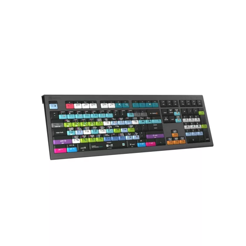 Logickeyboard Avid Media Composer Astra 2 Tastatur Universal USB QWERTY Deutsch Grau