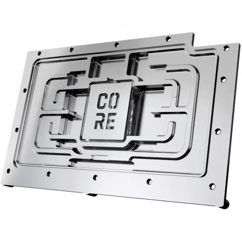 Backplate Alphacore Core Aluminium Chrom Kupfer Schwarz 148,5x201,4x34,4mm