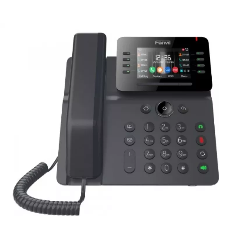 IP-Telefon Fanvil V64 Schwarz 12 Leitungen LCD WLAN