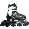 Inline Skates Muuwmi 682 verstellbare Größe 33–36 Grün/Schwarz mit Schützerset