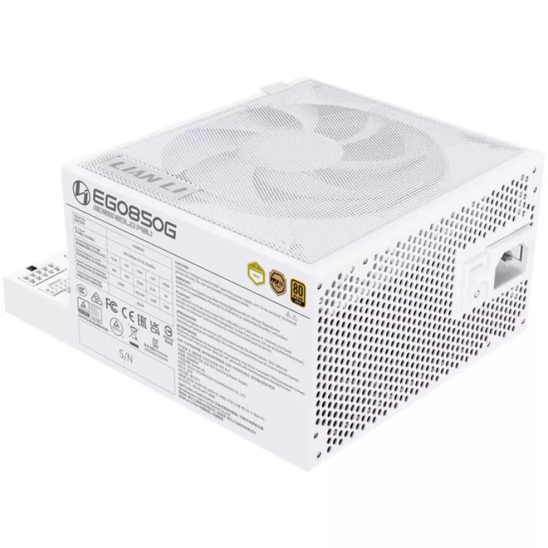 Lian Li EDGE GOLD 850 80 PLUS Gold Netzteil, PCIe 5.1, ATX 3.1 - 850 Watt, weiß