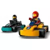 Konstruktionsspielzeug LEGO 60400 City Go-Karts mit Rennfahrern – Spielset mit Minifiguren und Fahrzeugen