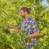 Gartenschere PremiumCut Pro Flex (Grau/türkis, Bypass, stufenlos verstellbare Griffweite)