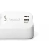 Mehrfachsteckdose DIGITUS 3-fach mit 2×USB-A und 1×USB-C, 3 AC-Steckdosen Typ E/F, 1,5 m Kabel, weiß