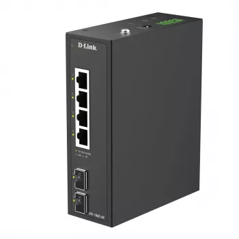 D-Link 6-Port Gigabit Industrial Unmanaged Switch mit 2 x SFP Ports