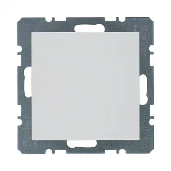 Wandplatte / Schalterabdeckung berker 10098989, Metall, weiß, 20er-Pack