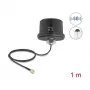 Antenne DELOCK 81469 omnidirektional 5G LTE GNSS Wi‑Fi 6 SMA-Anschluss Gewinn 1,9–3,3 dBi
