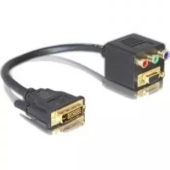 DVI-zu-VGA- und 3x-Cinch-Adapter DeLOCK 65061