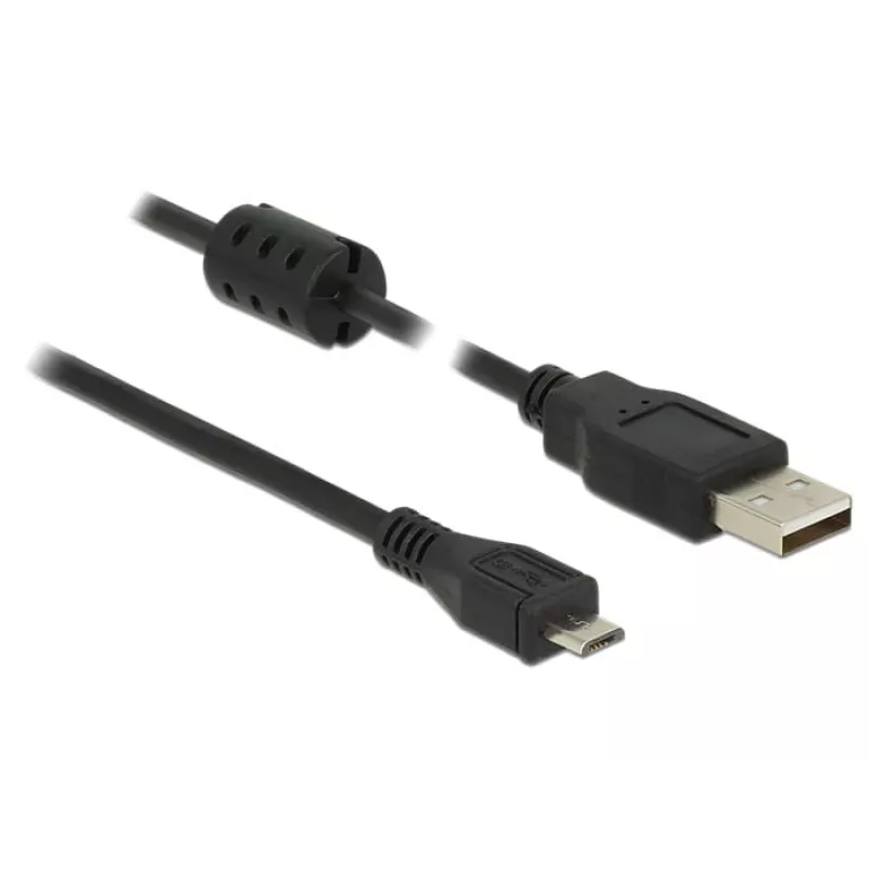 USB-Kabel DeLOCK 84902 USB 2.0 1,5 m USB A Micro-USB B Schwarz
