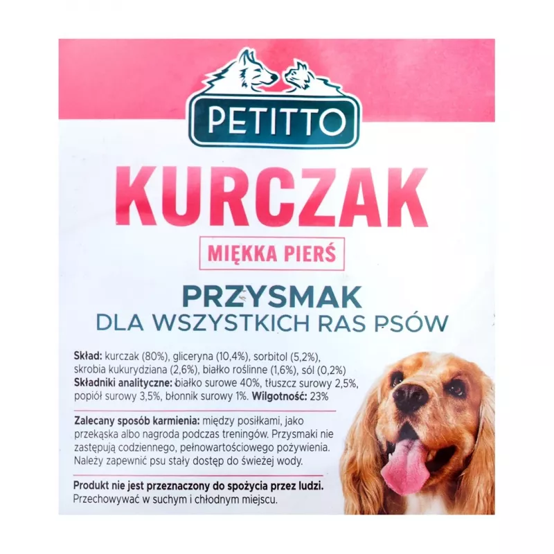 PETITTO Soft Hühnerbrust - Hunde-Leckerli - 500 g