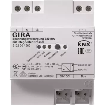 Netzteil Gira KNX 320 mA mit Drossel REG 212200 für KNX Installationen