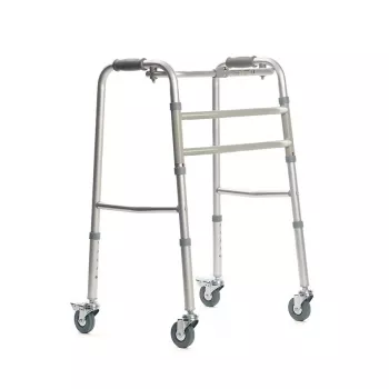 Gehwagen VITEA CARE PPC013VC — 4-Rad-Rollator aus Aluminium, höhenverstellbar 81,5–91,5 cm, 8 cm Räder, Breite 550 mm, max. Benutzergewicht 110 kg