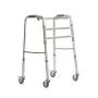 Gehwagen VITEA CARE PPC013VC — 4-Rad-Rollator aus Aluminium, höhenverstellbar 81,5–91,5 cm, 8 cm Räder, Breite 550 mm, max. Benutzergewicht 110 kg