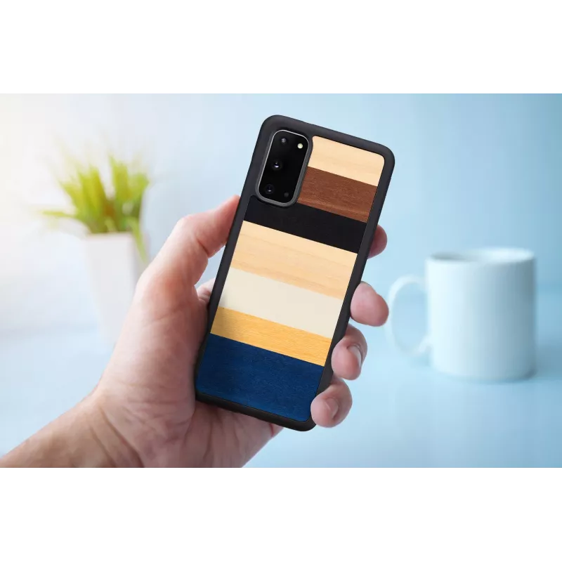 Handyhülle man and wood Galaxy S20 schwarz – Schutz-Hülle für Samsung Galaxy S20