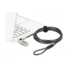 Kabelschloss DELOCK 20677 — Kombinations-Laptop-Sicherheitskabel 2 m, Ø 4,4 mm, schwarz/silber