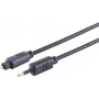 Optisches Audiokabel ShiverPeaks 69014-3.0 Toslink-Stecker auf 3,5-mm-Konverter, 3 m, 4,0-mm-Kabel