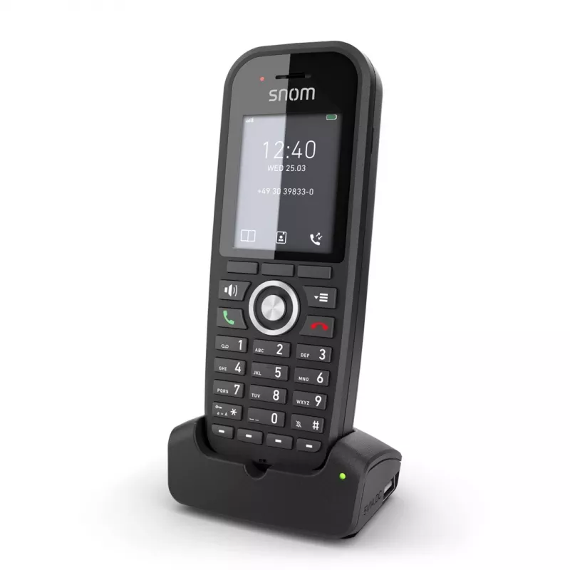 DECT-Telefon Snom M30 IP DECT Handset Drahtloses Handgerät Schwarz