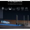Tischrouter MERCUSYS MR25BE EasyMesh Wi‑Fi 7 Dual‑Band 2,4/5 GHz, 3600 Mbit/s, 3× Gigabit-LAN, 4 externe Antennen