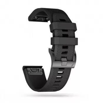 Uhrenarmband Tech-Protect für Garmin Fenix Serie — kompatibel mit Fenix 3, 5X, 3HR, 5X Plus, 6X, 6X Pro, 7X — Schwarz