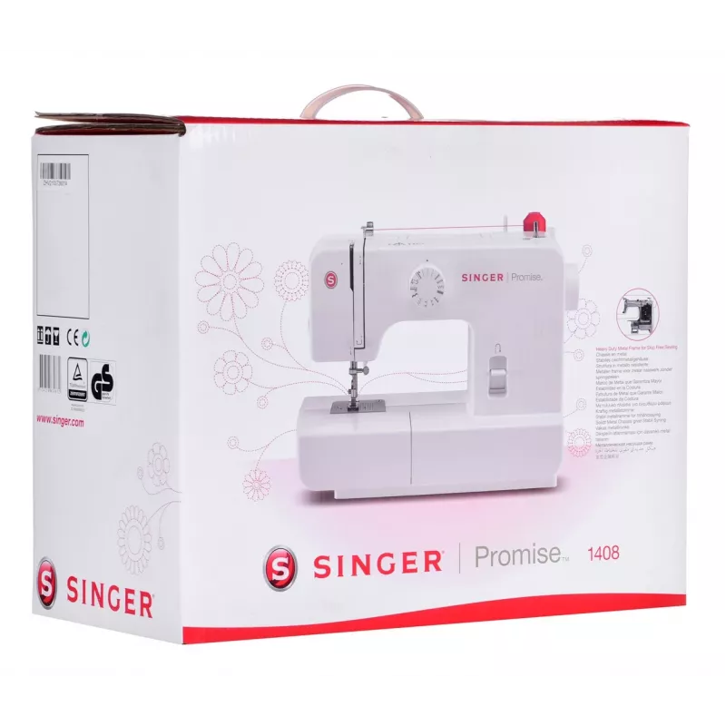 Singer | Promise 1408 | Nähmaschine | Stichanzahl 8 | Knopflochanzahl 1 | Weiß