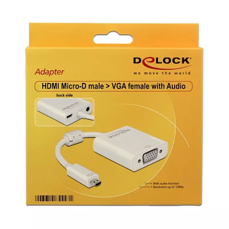 USB-Grafikadapter DeLOCK 65557 1920 x 1080 Pixel Weiß
