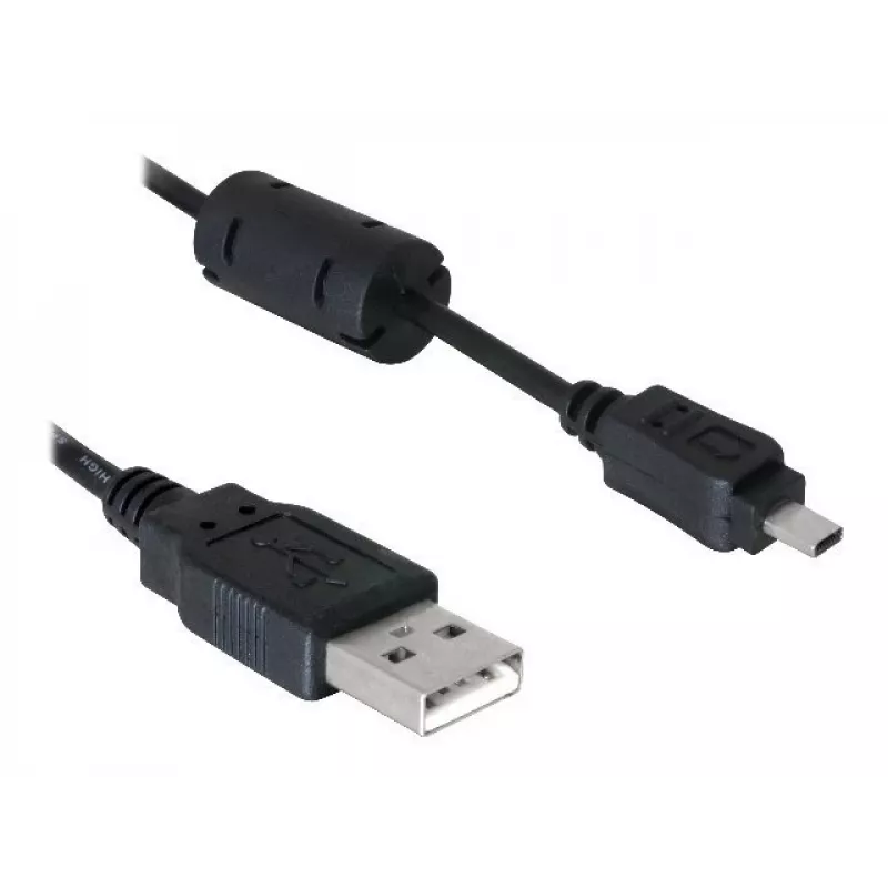 DeLOCK USB-Kabel 1,83 m Schwarz Stecker/Buchse Vernickelt