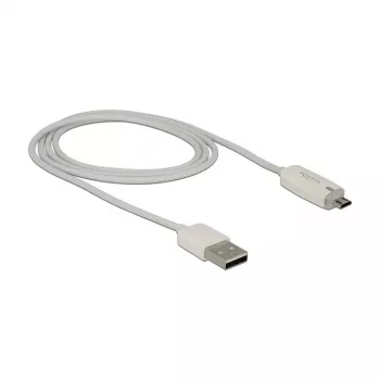 USB-Kabel DeLOCK 1m USB 2.0 USB A Micro-USB B Weiß
