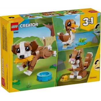 LEGO CREATOR 3 IN 1 31382 Süße Tiere: Verspielter Welpe