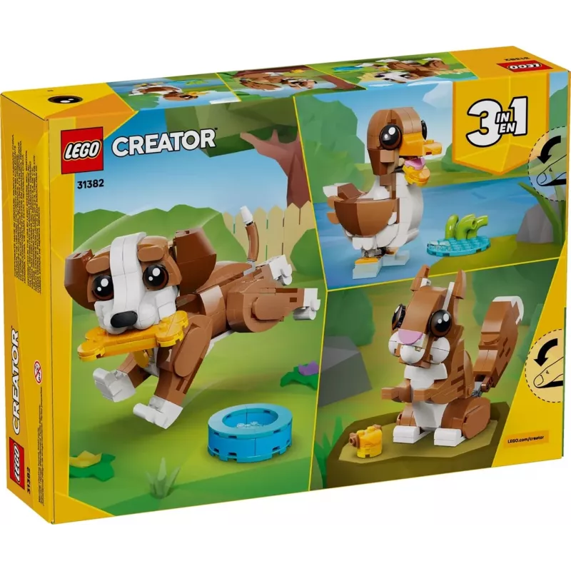 LEGO CREATOR 3 IN 1 31382 Süße Tiere: Verspielter Welpe