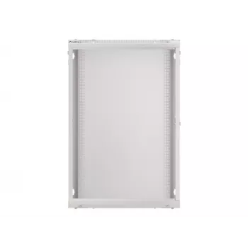 Lanberg wandmontierbarer Installationsschrank 19'' 18U 600x450mm grau (Glatür)
