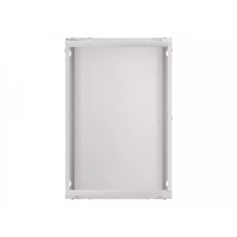 Lanberg wandmontierbarer Installationsschrank 19'' 18U 600x450mm grau (Glatür)