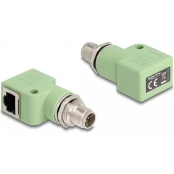 DeLOCK 60681 M12 RJ45 Grün Connector M12 RJ45 Gold Plating