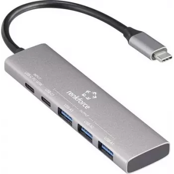 Renkforce RF-USBH-300 5 Port USB 3.2 Gen 1-Hub 3.0 Grau (RF-6676604)