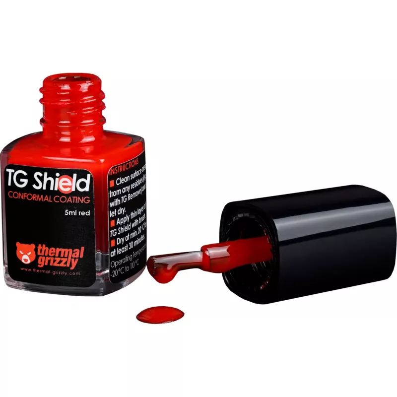 Wärmeleitpaste Thermal Grizzly TG-ASH-050-RT, Wärmeleitpaste 5 ml, erhältlich in Schwarz/Rot/Transparent