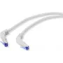 Renkforce RF-4892472 RJ45-Netzwerkkabel, Patchkabel CAT 6a S/FTP 0,50 m Grau (RAL 7035) 90° nach unten abgewinkelt 1 Stück (RF-4892472)