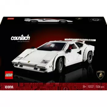 LEGO Icons Bauset Lamborghini Countach 5000 Quattrovalvole 10337 — Ausstellungsmodell, 1.506 Teile, 340×90×160 mm