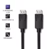 DisplayPort-Kabel Qoltec 50373 2 m Schwarz