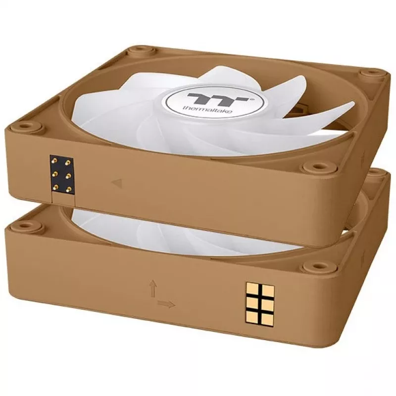 Lüfter Thermaltake CT120 EX Reverse ARGB Sync 12 cm 500–2000 U/min Braun Sand