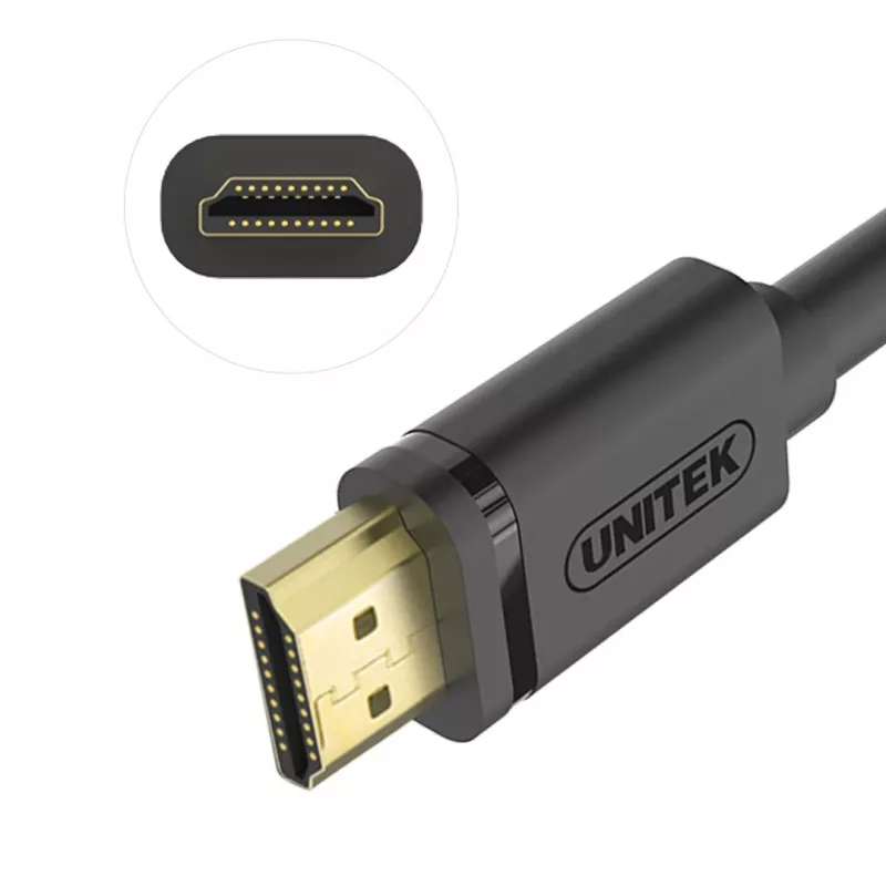 UNITEK Y-C138M HDMI-Kabel 2 m HDMI Typ A (Standard) Schwarz