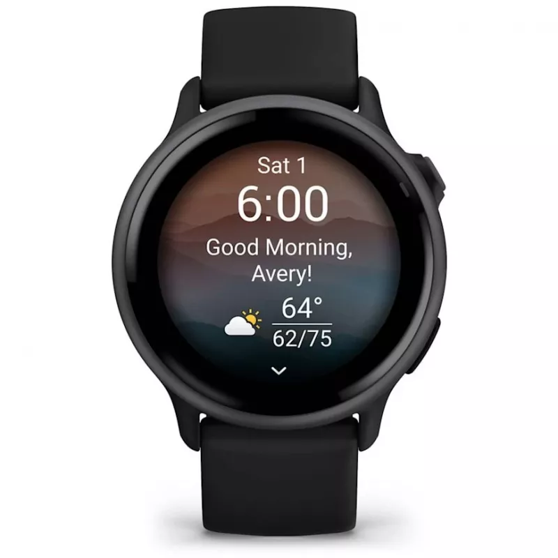 Garmin vívoactive 6 3,05 cm (1,2) AMOLED 42 mm Digital 390 x 390 Pixel Touchscreen Schwarz Wi-Fi GPS (Satellit)