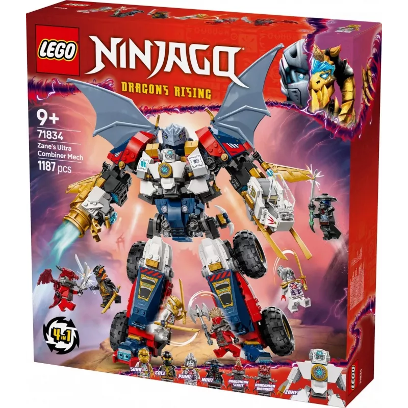 LEGO NINJAGO 71834 Zanes Ultra Combiner Mech